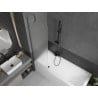 Mexen Next Badewannenwand 1-flügelig 60 x 150 cm, satiniert, gebürstet Gun Gray - 895-060-000-00-30-66