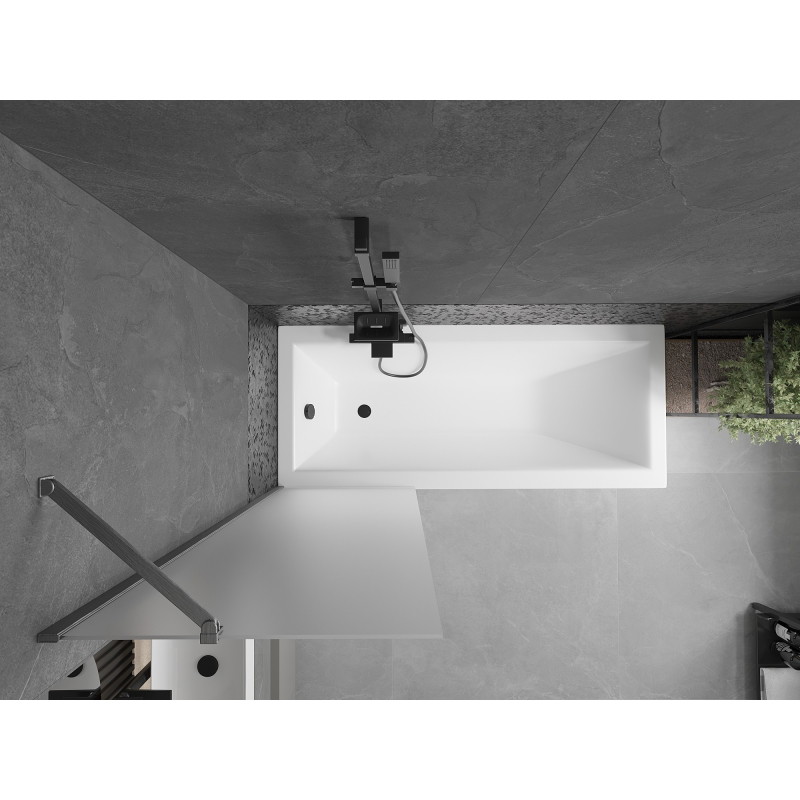 Mexen Next vanniekraan ühepoolne 60 x 150 cm, härmatis, harjatud gun gray - 895-060-000-00-30-66
