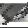 Mexen Next badwand 1-delig 70 x 150 cm, ijs, geborsteld geweergrijs - 895-070-000-00-30-66