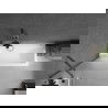 Mexen Next badwand 1-delig 70 x 150 cm, ijs, geborsteld geweergrijs - 895-070-000-00-30-66