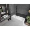 Mexen Next vanniekraan 1-osaline 80 x 150 cm, matt, pintseldatud gun gray - 895-080-000-00-30-66
