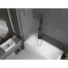 Mexen Next pare-douche 1 volet 80 x 150 cm, givre, gris canon brossé - 895-080-000-00-30-66