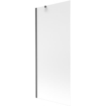 Mexen Next 1-flügelige Badewannenwand 80 x 150 cm, matt, gebürstetes Gun Gray - 895-080-000-00-30-66