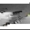 Mexen Next badscherm 1-vleugelig 80 x 150 cm, matglas, geborsteld geweergrijs - 895-080-000-00-30-66