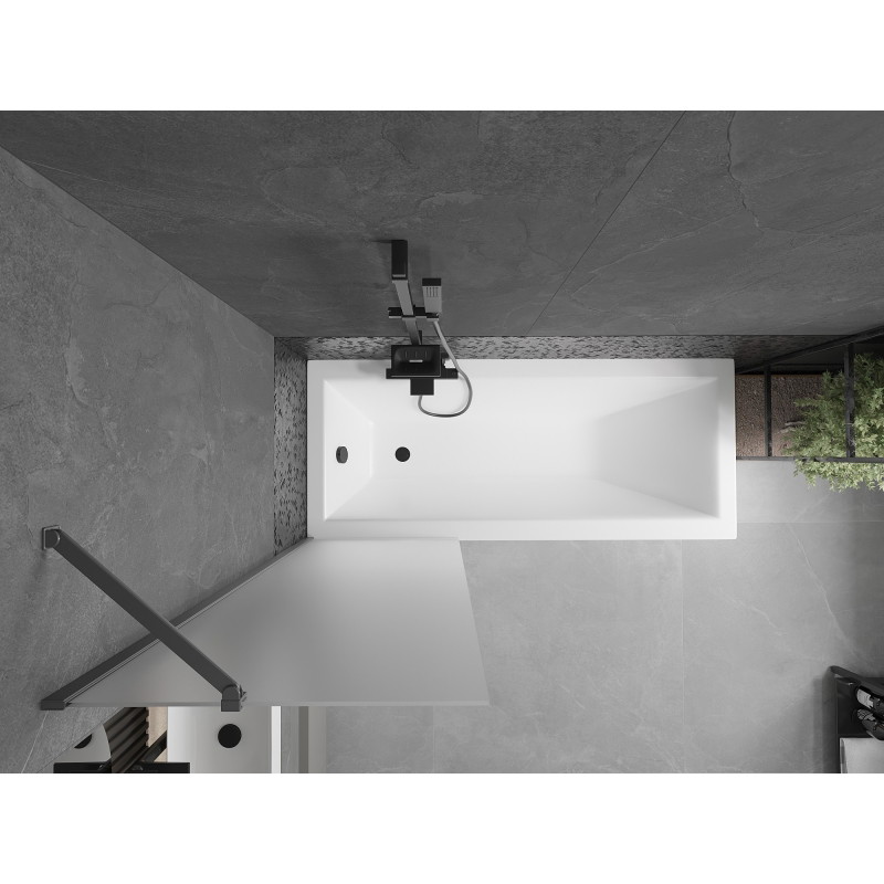 Mexen Next tuš paravan s jednim krilom 60 x 150 cm, mraz, puška metal - 895-060-000-00-30-95