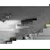 Mexen Next Badewannenabtrennung 1-flügelig 90 x 150 cm, transparent, gebürsteter Nickel - 895-090-000-00-00-97