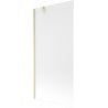 Mexen Next 1-wing Bath Screen 90 x 150 cm, Frosted, Brushed Gold - 895-090-000-00-30-55
