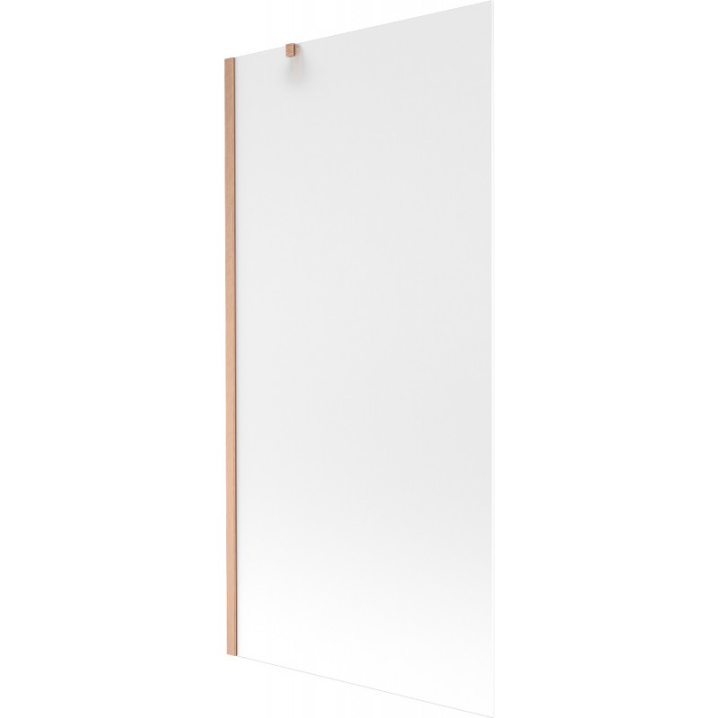 Mexen Next Badewannenabtrennung 1-flügelig 90 x 150 cm, mattiert, gebürstetes Kupfer - 895-090-000-00-30-65