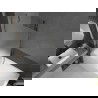 Mexen Next Badewannen-Duschwand 1-flügelig 90 x 150 cm, satiniert, gebürstet Gun Gray - 895-090-000-00-30-66