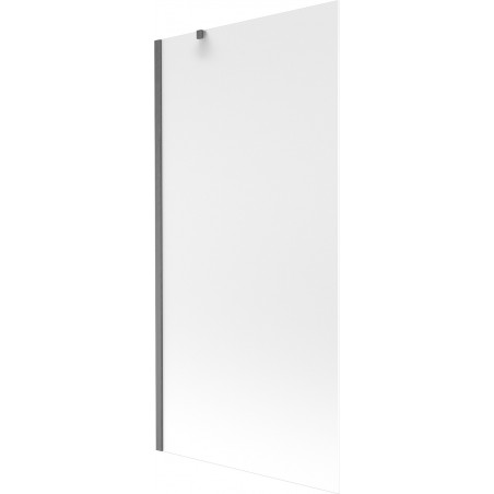 Mexen Next Badewannen-Duschwand 1-flügelig 90 x 150 cm, satiniert, gebürstet Gun Gray - 895-090-000-00-30-66