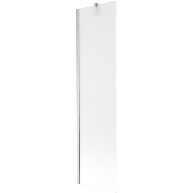 Mexen Next Badewannenabtrennung 1-flügelig 50 x 150 cm, mattiert, gebürstetes Nickel - 895-050-000-00-30-97