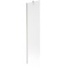 Mexen Next Badewannenabtrennung 1-flügelig 50 x 150 cm, mattiert, gebürstetes Nickel - 895-050-000-00-30-97