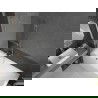 Mexen Next Badewannenfaltwand 1-flügelig 60 x 150 cm, satiniert, gebürsteter Nickel - 895-060-000-00-30-97