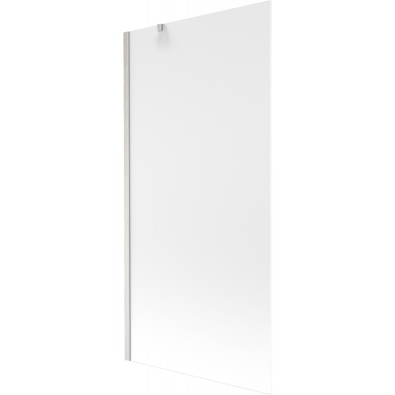 Mexen Next Badewannenabtrennung 1-flügelig 90 x 150 cm, Frost, gebürsteter Nickel - 895-090-000-00-30-97