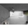 Mexen Next paroi de baignoire 1-volet 100 x 150 cm, givré, nickel brossé - 895-100-000-00-30-97