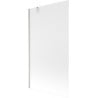 Mexen Next Wannenschirm 1-flügelig 100 x 150 cm, matt, gebürsteter Nickel - 895-100-000-00-30-97