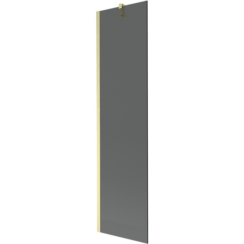 Mexen Next Wannenschirm 1-flügelig 50 x 150 cm, Graphit, gebürstetes Gold - 895-050-000-00-40-55