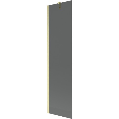Mexen Next Wannenschirm 1-flügelig 50 x 150 cm, Graphit, gebürstetes Gold - 895-050-000-00-40-55