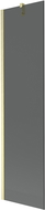 Mexen Next Duschwand 1-flillech 50 x 150 cm, Grafit, gebierscht Gouden - 895-050-000-00-40-55