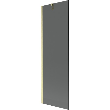 Mexen Next painel de banheira com 1 folha 60 x 150 cm, grafite, dourado escovado - 895-060-000-00-40-55