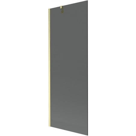 Mexen Next Einzelflügel-Badewannenwand 70 x 150 cm, Grafit, Gebürstetes Gold - 895-070-000-00-40-55