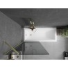 Mexen Next vanniekraan 1-tiivaline 80 x 150 cm, grafiit, harjatud kuld - 895-080-000-00-40-55
