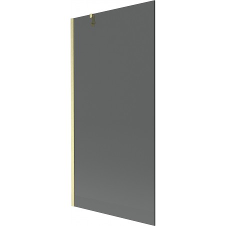 Mexen Next vanniparavann 1-osaline 90 x 150 cm, grafiit, harjatud kuldne - 895-090-000-00-40-55