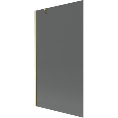 Mexen Next Badewannenabtrennung 1-flügelig 100 x 150 cm, Graphit, gebürstetes Gold - 895-100-000-00-40-55