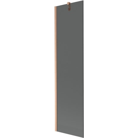 Mexen Next Badewannenabtrennung 1-flügelig 50 x 150 cm, graphit, gebürstetes Kupfer - 895-050-000-00-40-65