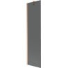 Mexen Next Badewannenabtrennung 1-flügelig 50 x 150 cm, graphit, gebürstetes Kupfer - 895-050-000-00-40-65