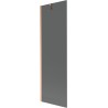Mexen Next 1-wing bath screen 60 x 150 cm, graphite, brushed copper - 895-060-000-00-40-65