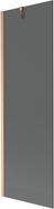 Mexen Next vannitoapaneel 1-tiivaga 60 x 150 cm, grafiit, harjatud vask - 895-060-000-00-40-65