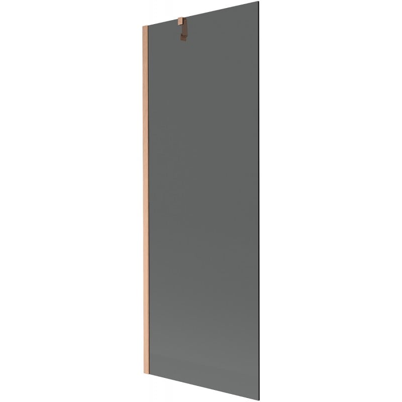 Mexen Next Badewannen-Abtrennung 1-flügelig 70 x 150 cm, graphit, gebürstetes Kupfer - 895-070-000-00-40-65