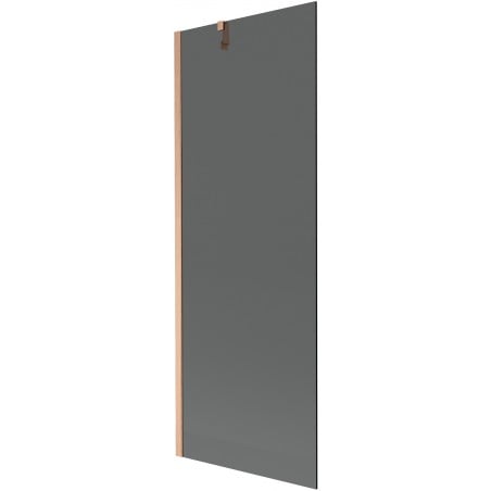 Mexen Next Badewannen-Abtrennung 1-flügelig 70 x 150 cm, graphit, gebürstetes Kupfer - 895-070-000-00-40-65