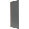 Mexen Next 1-Panel Shower Screen 70 x 150 cm, Graphite, Brushed Copper - 895-070-000-00-40-65