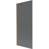 Mexen Next badwand scherm 1-delig 80 x 150 cm, grafiet, geborsteld koper - 895-080-000-00-40-65