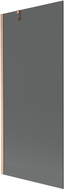 Mexen Next vannikardin 1-leheline 80 x 150 cm, grafiit, harjatud vask - 895-080-000-00-40-65