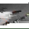 Mexen Next badwand scherm 1-delig 80 x 150 cm, grafiet, geborsteld koper - 895-080-000-00-40-65