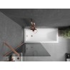 Mexen Next vannikardin 1-leheline 80 x 150 cm, grafiit, harjatud vask - 895-080-000-00-40-65