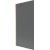 Mexen Next vannitoa vaheuks 1-leheline 90 x 150 cm, grafiit, harjatud vask - 895-090-000-00-40-65