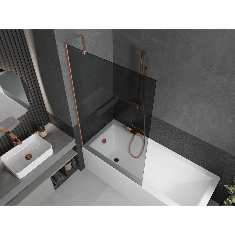 Mexen Next vannisein 1-osaline 100 x 150 cm, grafiit, harjatud vask - 895-100-000-00-40-65
