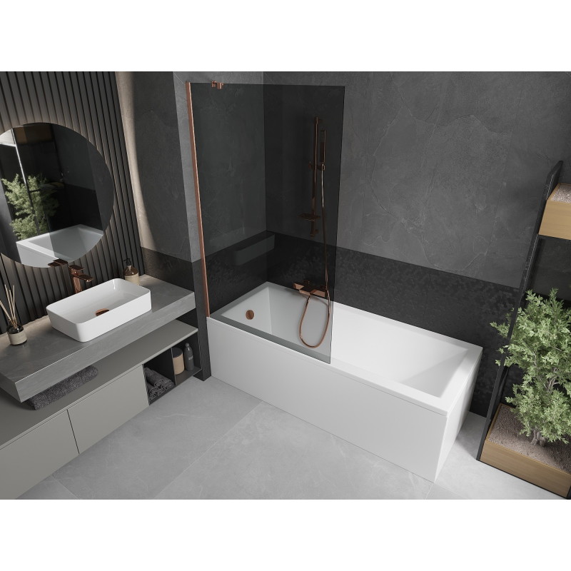 Mexen Next vannisein 1-osaline 100 x 150 cm, grafiit, harjatud vask - 895-100-000-00-40-65