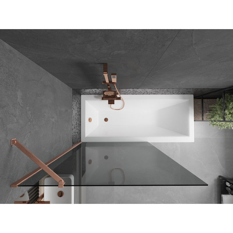 Mexen Next vannisein 1-osaline 100 x 150 cm, grafiit, harjatud vask - 895-100-000-00-40-65