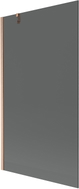 Mexen Next jednokrilo paravan za kadu 100 x 150 cm, grafit, brušeni bakar - 895-100-000-00-40-65