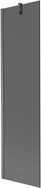 Mexen Next parawan nawannowy 1-skrzydłowy 50 x 150 cm, grafit, gun gray szczotkowany - 895-050-000-00-40-66