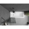 Mexen Next vanniparavann, 1-osaline 60 x 150 cm, grafiit, harjatud relvahall - 895-060-000-00-40-66