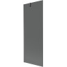 Mexen Next badwand 1-deurs 70 x 150 cm, grafiet, geborsteld kanongrijs - 895-070-000-00-40-66