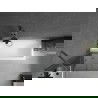 Mexen Next badwand 1-deurs 70 x 150 cm, grafiet, geborsteld kanongrijs - 895-070-000-00-40-66