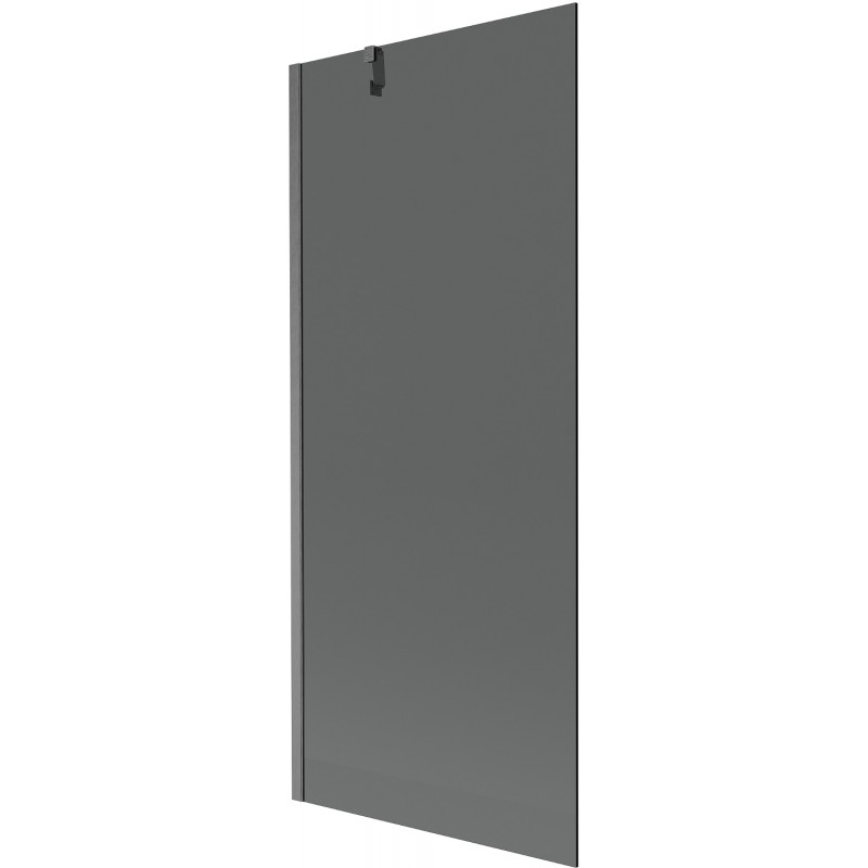 Mexen Next bath screen 1-wing 80 x 150 cm, graphite, brushed gun gray - 895-080-000-00-40-66