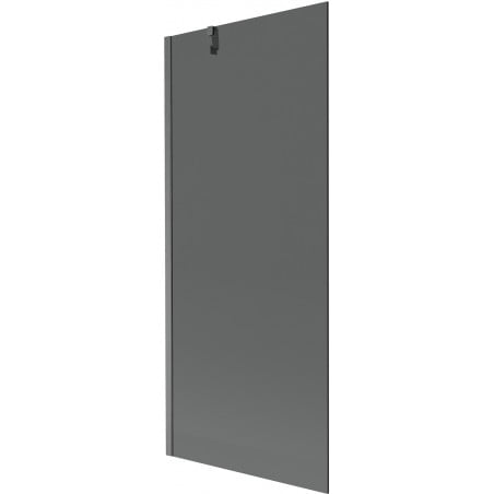 Mexen Next Badewannenfaltwand 1-flügelig 80 x 150 cm, Grafit, gebürstet Gun Gray - 895-080-000-00-40-66